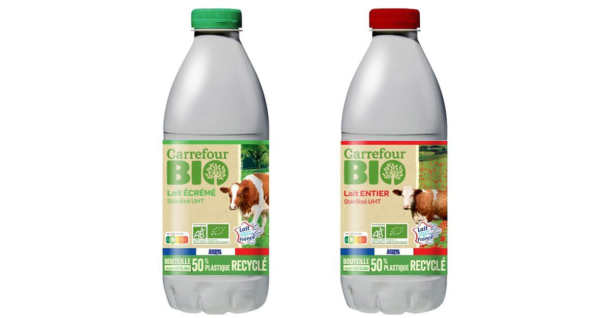 Que sont des bouteilles de lait non recyclables