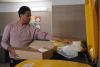 Geste de tri carton emballages